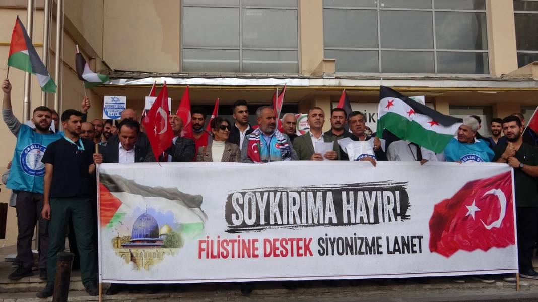 Türkiye'nin dört bir yanından Filistin'e destek protestoları: Gazze'de insanlık ölüyor! 1